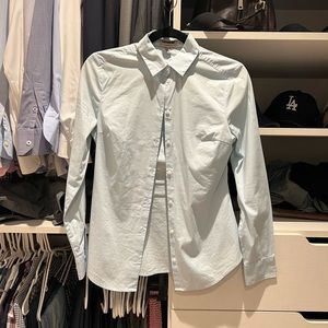 Express XS light blue button down